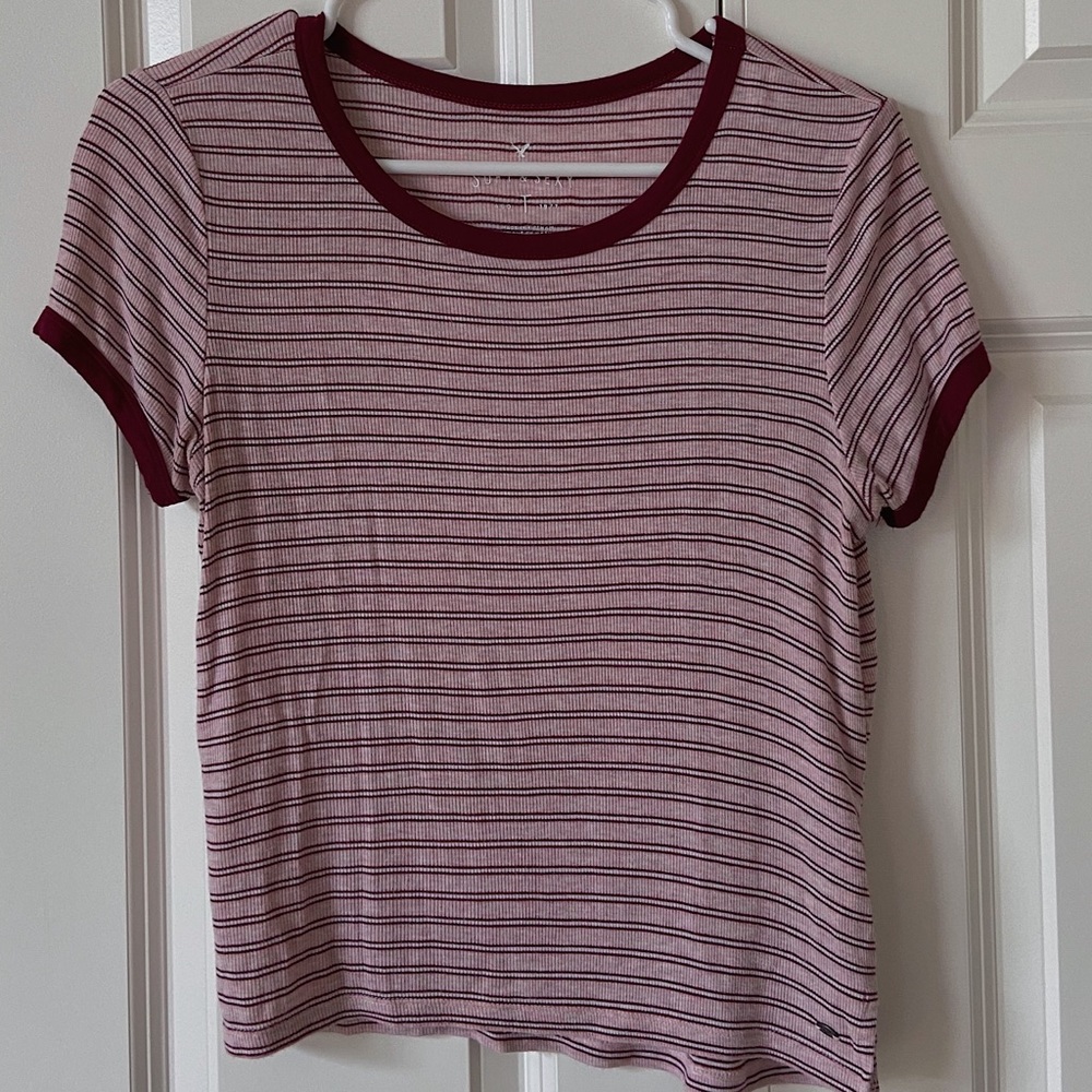 American Eagle Striped T-Shirt